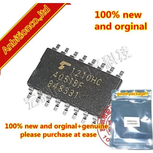 2-10pcs 100% new and orginal TC4051BF silk-screen 4051BF SOP-16 5.2mm in stock