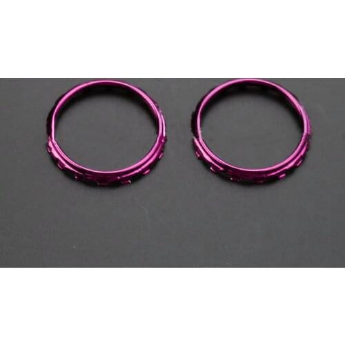 2pcs Electroplating Game Handle Accent Rings Replacement Decorative Ring for Sony PS5 Game Controller Accessories