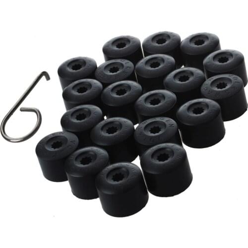 17CM Auto Wheel Cover Hub Nut Bolt Covers Caps 20PCS For Volkswagen Golf MK4 Exterior Protection Accessories