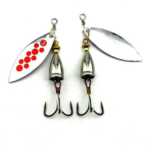 5pcs Spoon Fishing Lure Artificial Metal Sequin Bait Fresh Water Swimbait 8.2cm 14.3g Peche Feather Hook Spinner Fishing Tackle