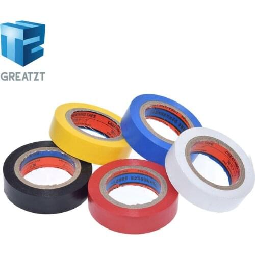 GREATZT Color electrical tape PVC wear-resistant flame retardant lead-free electrical insulating tape waterproof color tape