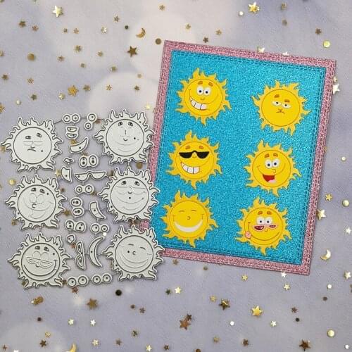H55A Sun Metal Cutting Dies Stencil Scrapbooking DIY Album Stamp Paper Card Mold Embossing Decoration Craft