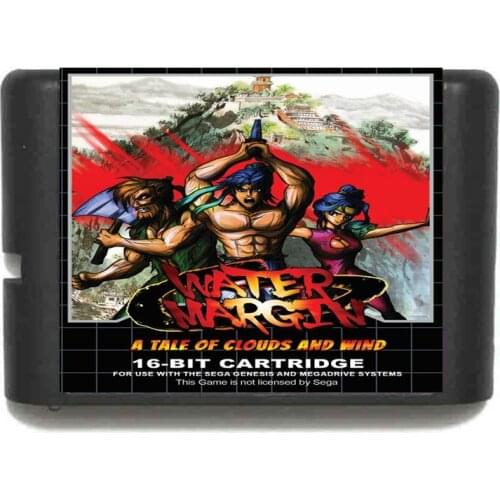 Water Margin 16 bit SEGA MD Game Card For Sega Mega Drive For Genesis