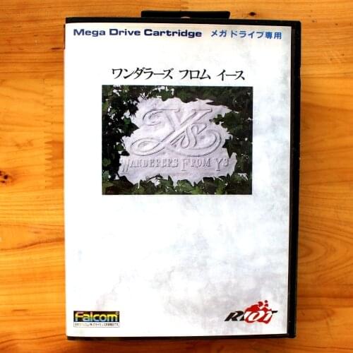 Wanderers From Ys 16 Bit SEGA MD Game Card With Retail Box For Sega Mega Drive For Genesis