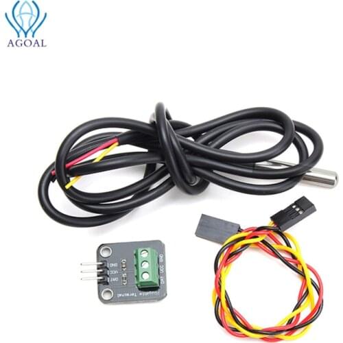 DS18B20 Temperature Sensor Module Kit Waterproof Electronic Building Block For ArduIN