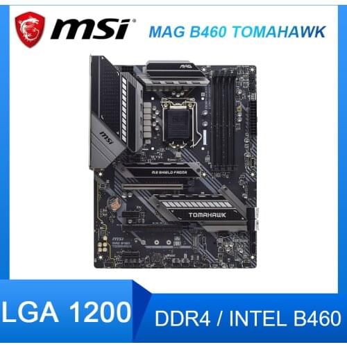 MAG B460 TOMAHAWK Motherboard LGA 1200 DDR410th-Gen Core/Pentium cpus Intel B460 PCI-E 3.0 M.2 Intel B460 Desktop Motherboard