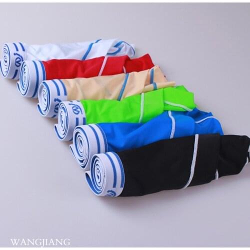 6pcs/lot AIBC brand briefs men underwear summer low-rise slim breathable ice silky male panties mens sexy underwear briefs