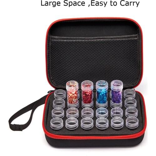 2020 New Diamond Painting Accessories Carry Case Container Storage Box 24 Bottles diamant painting Hand Bag Tools