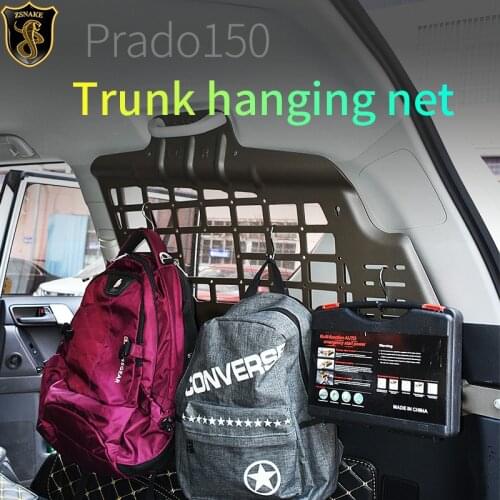 Toyota Prado 150 rear window hanging plate aluminum-magnesium alloy trunk finishing hanging net storage off-road hanging net