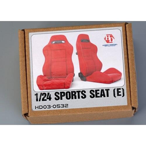 Hobby Design 1/24 Sports Seats (E) (Resin+Decals) HD03-0532 Model Car Modifications Hand Made Model
