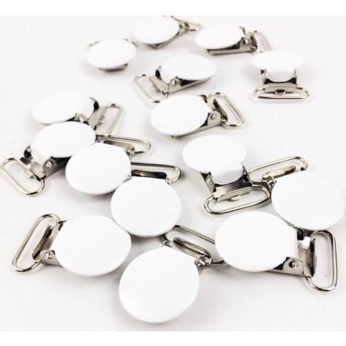 Suspender Clips Baby Accessories White DIY Crafts Decoration Ecofriendly 10PCS Suspender Clips Making Jewelry Necklace Baby Toys