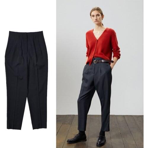 Women Pants 2021 Summer New Taper Pants Classic Retro High-waisted Casual Suit Pants for Women