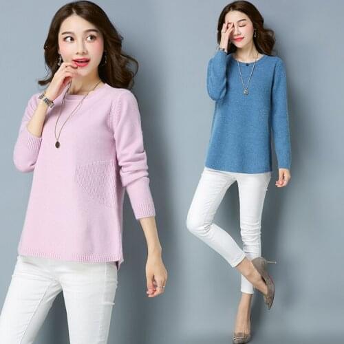 Women Autumn& Winter High Quality Casual Loose Sweater Fashion Knitted Soft Pullover Jumper Female Sweater Top