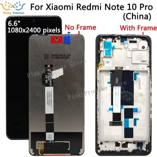 Original quality for redmi note 10 pro LCD display with touch panel screen for redmi note 10 pro china version display