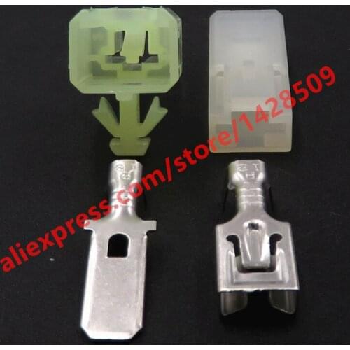 5 Sets 1 Pin 6.3 Series auto Electric Wire Plastic Connector Automobile High Current Wiring Harness Unsealed Socket