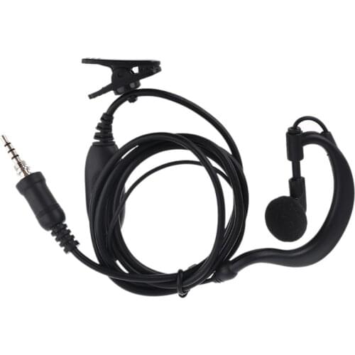 1 Pin G Shape Earpiece Headset with PPT Mic for Yaesu Vertex Radio VX-6R 7R VX-6E, VX-6R, VX-7E, VX-7R vx-120, vx-127, vx-170
