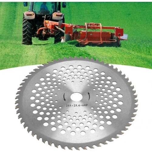 1pc 10 inch Saw Cutting Blade Professional Steel Tooth Saw Blade Cutting Disc Wheel Grass Trimmer Cutter Cutting Tool 60T/80T