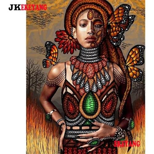 5D Diy diamond painting Woman and butterfly Diamond Mosaic sale Rhinestone Embroidery cross stitch Y4060