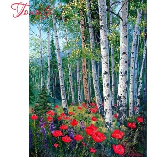 TOUOILP DIY Full Woods poppies 5d Diamond painting patterns bead Cross Stitch Rhinestone Embroidery Mosaic Hindu god,decor home