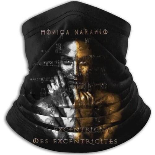 Monica Naranjo Double Heart 3D Bandana Face Neck Warmer Soft Fleece Mask Sport Scarf Double Heart Diva Music Pop Singer Monica