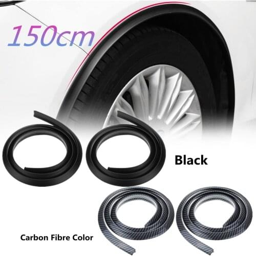 2pcs 150cm Universal Car Mud Flaps Splash Guard for Fender Flare Wheel Eyebrow Cover Moulding Trim Protector Lip