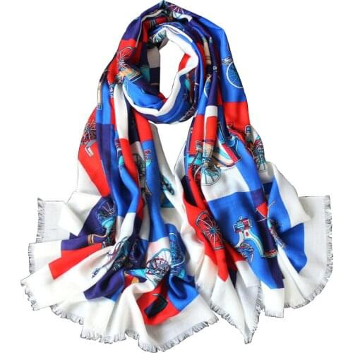 Long Cashmere Scarf Hijab Shawls and Wraps Female Foulard Echarpe Popular Daisy Designer Bandana