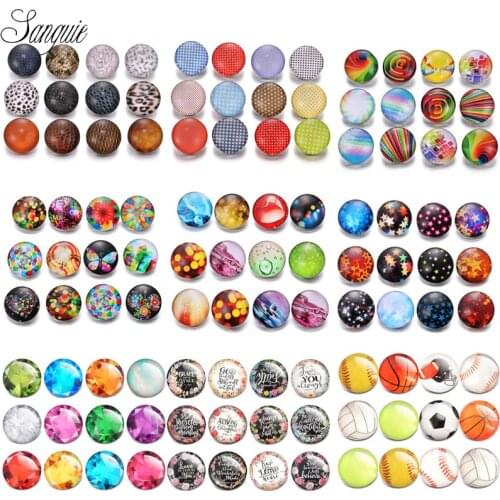 Wholesale 12pcs/lot snap jewelry crystal 18mm snap buttons water drop rainbow glass leather clasp snap button bracelet