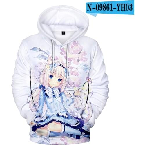 Luxury NEKOPARA Games Anime 3D Print Hoodies Sweatshirts Boys/Girls Cute Beautiful Sweatshirt Trendy Popular Casual Pullovers