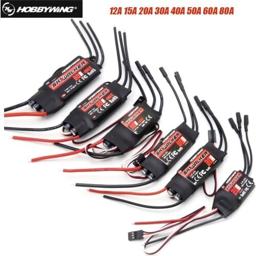 Hobbywing Skywalker 15A 20A 30A 40A 50A 60A 80A ESC Speed Controller With UBEC For RC Airplanes Helicopter