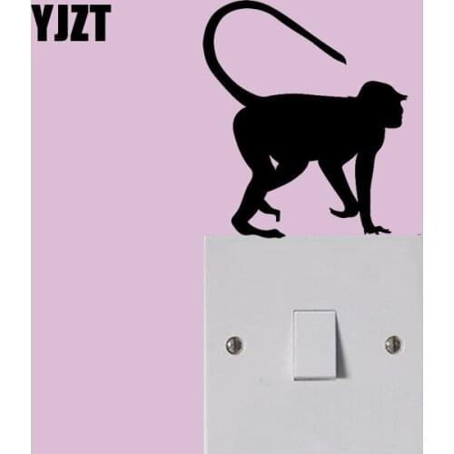 Curious Monkey Decorative Switch Sticker Vinyl Animal Decal Decor 8SS-0143