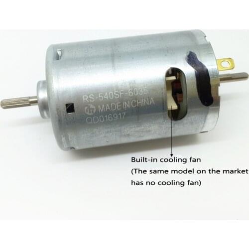 Mabuchi Motor Double-headed Shaft Micro RS-540SF-6035 DC Carbon Brush Motor DC 3V 6V 9V 12V 1.2A 22500 RPM High Speed High Power