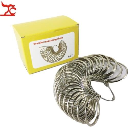 Metal Bangle Measuring Sizer Professional Bracelet Size Measure Tool Watch Bracelet Bangle Sizing Gauge Measuring 1-27