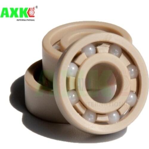 PEEK miniature plastic bearings wear-resistant, high-temperature and corrosion-resistant 603 604 605 606 607 608 609