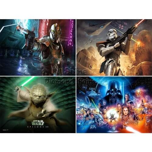 Cartoon Diamond Painting Landscape Character Hero Children Embroidery Square Circle 5D DIY Home Decoration Mosaic Kit Rhinestone