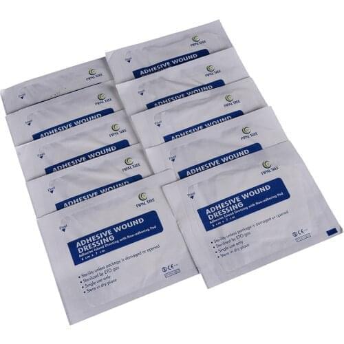 NEW 10 Pcs/lot Large Size Hypoallergenic Non-woven Medical Adhesive Wound Dressing Band aid Bandage Large Wound First Aid