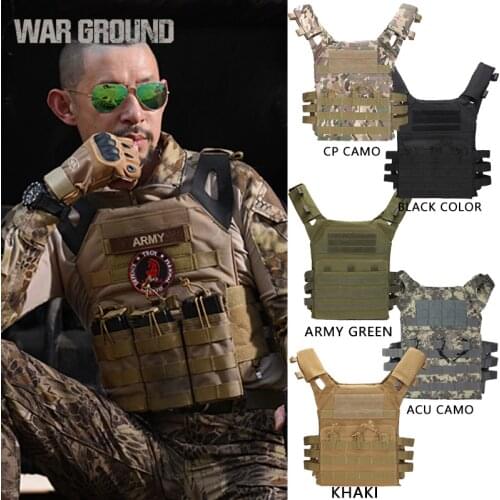 WARGROUD Hunting Body Armor Plate Carrier Tactical Vest Fashion Outdoor CS Game Paintball Airsoft Vest Training Armor