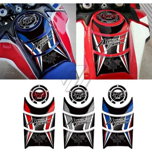 For Honda Africa Twin 2016-2019 Motorcycle Gas Tank Pad Protector 3D Resin