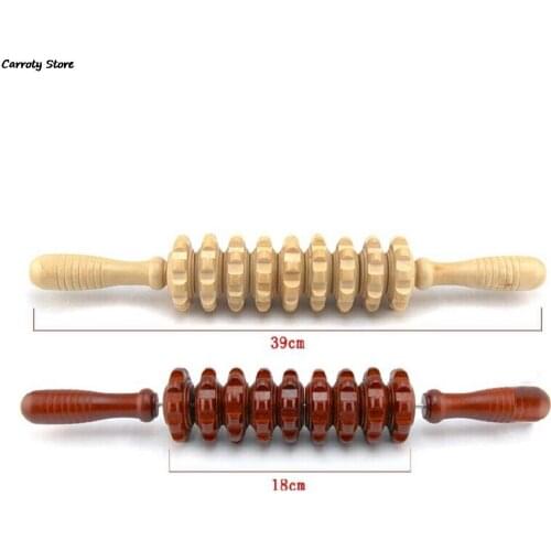 Body Arm Back Leg Trigger Muscle Roller Stick Massager Health Care Tool Wood Exercise Roller Sports Repair Of Injury