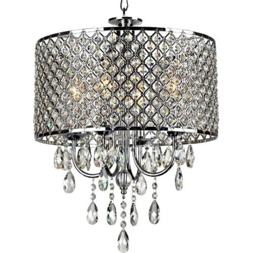 Nordic modern art round crystal pendant lights restaurant living room bedroom study clothing store aisle lights