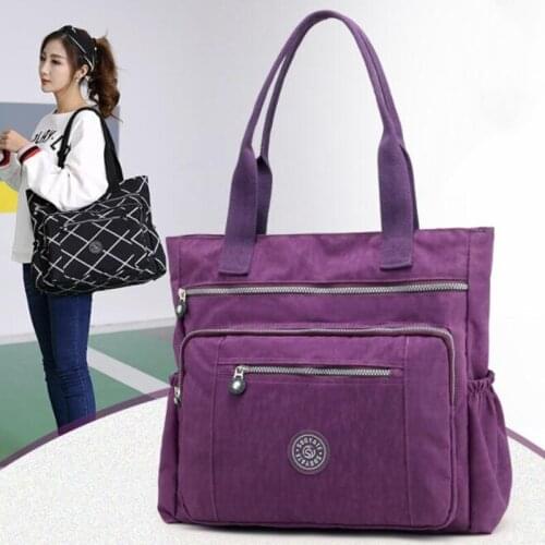LKEEP Womens Multi-pockets Shoulder Bag New Fashion Portable Outdoor Travel Zipper Multi-functions Large Capacity Handbags