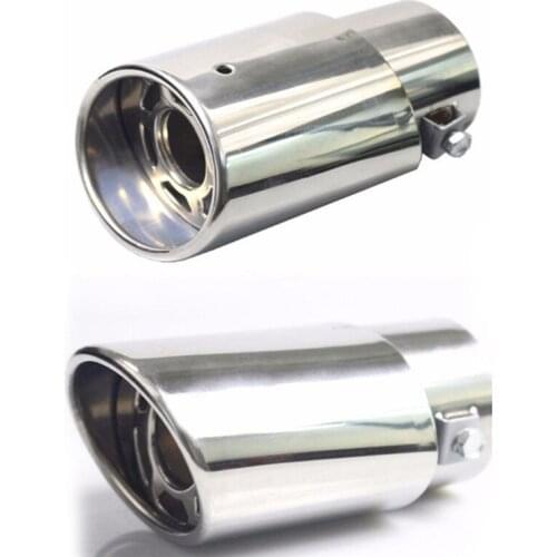 Universal Car Exhaust Muffler Tip Round Stainless Steel Pipe Chrome Exhaust Tail Muffler Pipe Tip