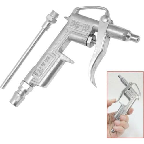 Air Compressor Dust Duster Trigger Handle Compressed Alloy Nozzle Blow Spray Gun DG-10 With Extended Air Nozzle Wholesale