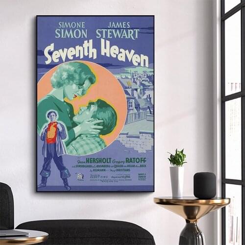WM3090 Seventh Heaven (2) Wonderful Classic Movie HD Silk Fabric Poster Art Decor Indoor Painting Gift