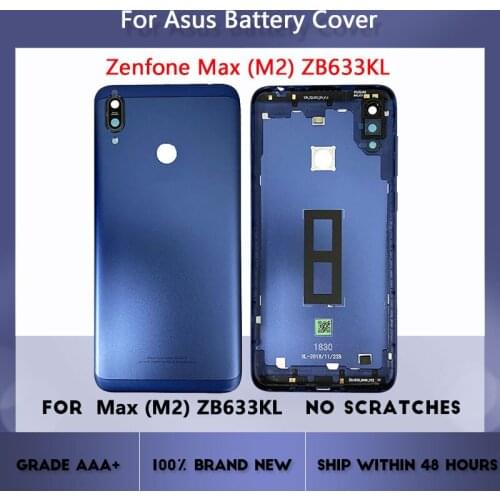 Back cover for ASUS Zenfone Max M2 ZB633KL X01AD X01BD battery back cover back door back shell shell protection back cover