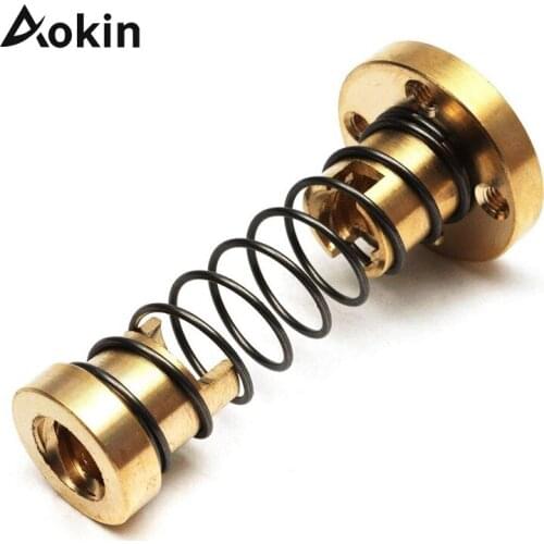 3D Printer Parts T8 Anti Backlash Spring Loaded Nut For Lead 2mm / 4mm / 8mm Acme Threaded Rod Lead Screws DIY For 3D Printer