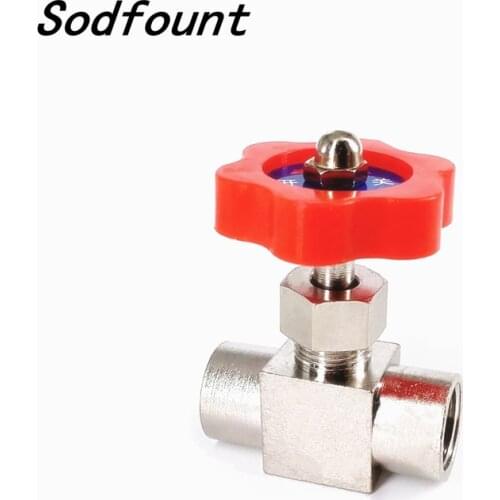 New! 1/8" BSPP Nickel-Plated Brass Threaded Needle Valve