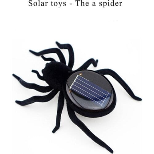 1pcs Simple Funny Creative Spider Sloar Toy For Kids Fashion Physics Teaching Supplies Novelty Outdoor Mini Spider Toy