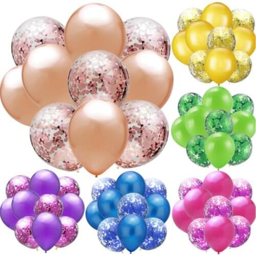 10/20/30pcs 12 Inch Glossy Confetti.Pearl Latex Balloons Wedding Birthday Party Decoration Inflatable Colorful Ballon Kids Toys