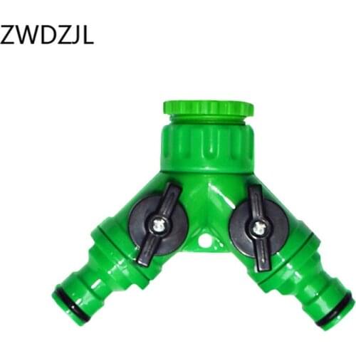 Garden tap Y-Connector 2 way tap Garden Hose 2 Way Connector Adapter High Quality ABS Materials 10PCS