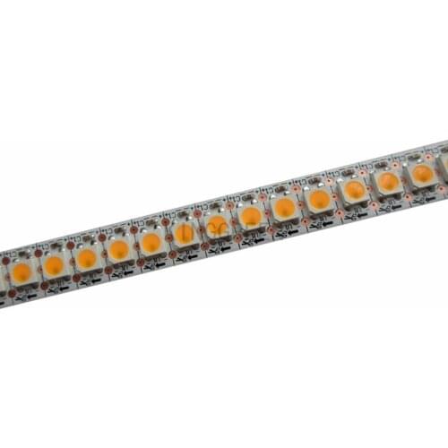 5mX Addressable SK9822 5050SMD white color digital flexible led strip light DC5V input 30/60/72/144LED/m White PCB free shipping